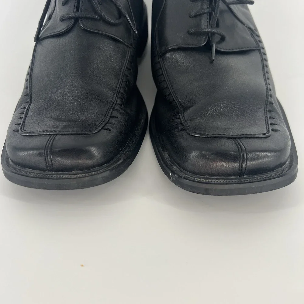 Giorgio Venturi‎ Men's Leather Shoes Size 8.5 Black Oxfords Dress Or Casual Soft